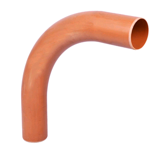 Floplast 110mm x 87 1/2deg Long Radius Bend Terracotta D281 SOIL 