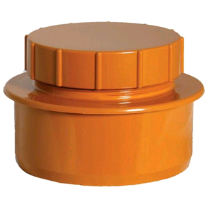 Floplast Screwed Access Cap Terracotta D292 SOIL 