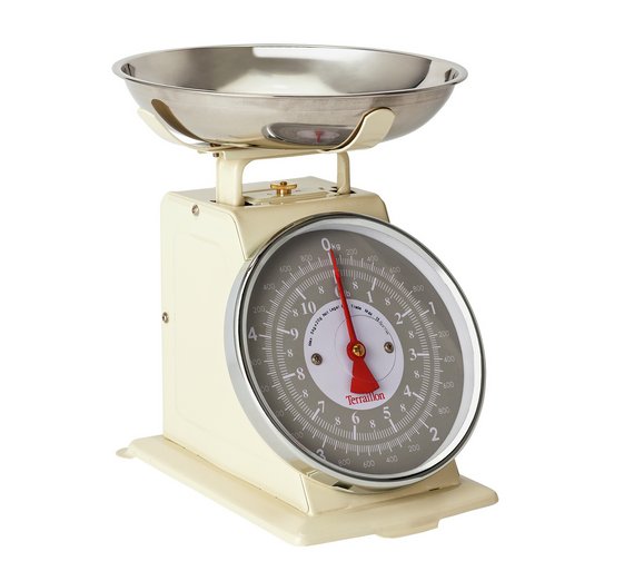 TERRAILLON T14104 TRADITIONAL 500 KITCHEN SCALES CREAM LESS THAN HALF RRP