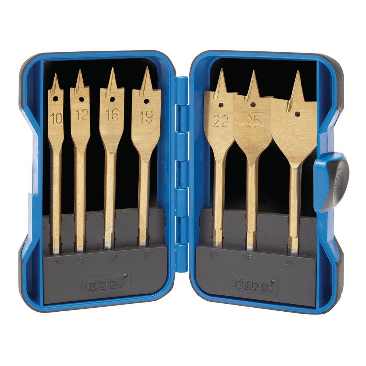 Draper 7Pc Flat Wood Drill Bit Set