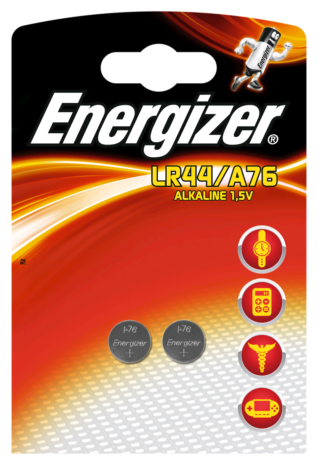 Energizer LR44 1.5V Button Cell Battery Twin Pack 