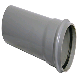 Soil Pipe Single Socket 4" /110mm Grey 4mtr lth 