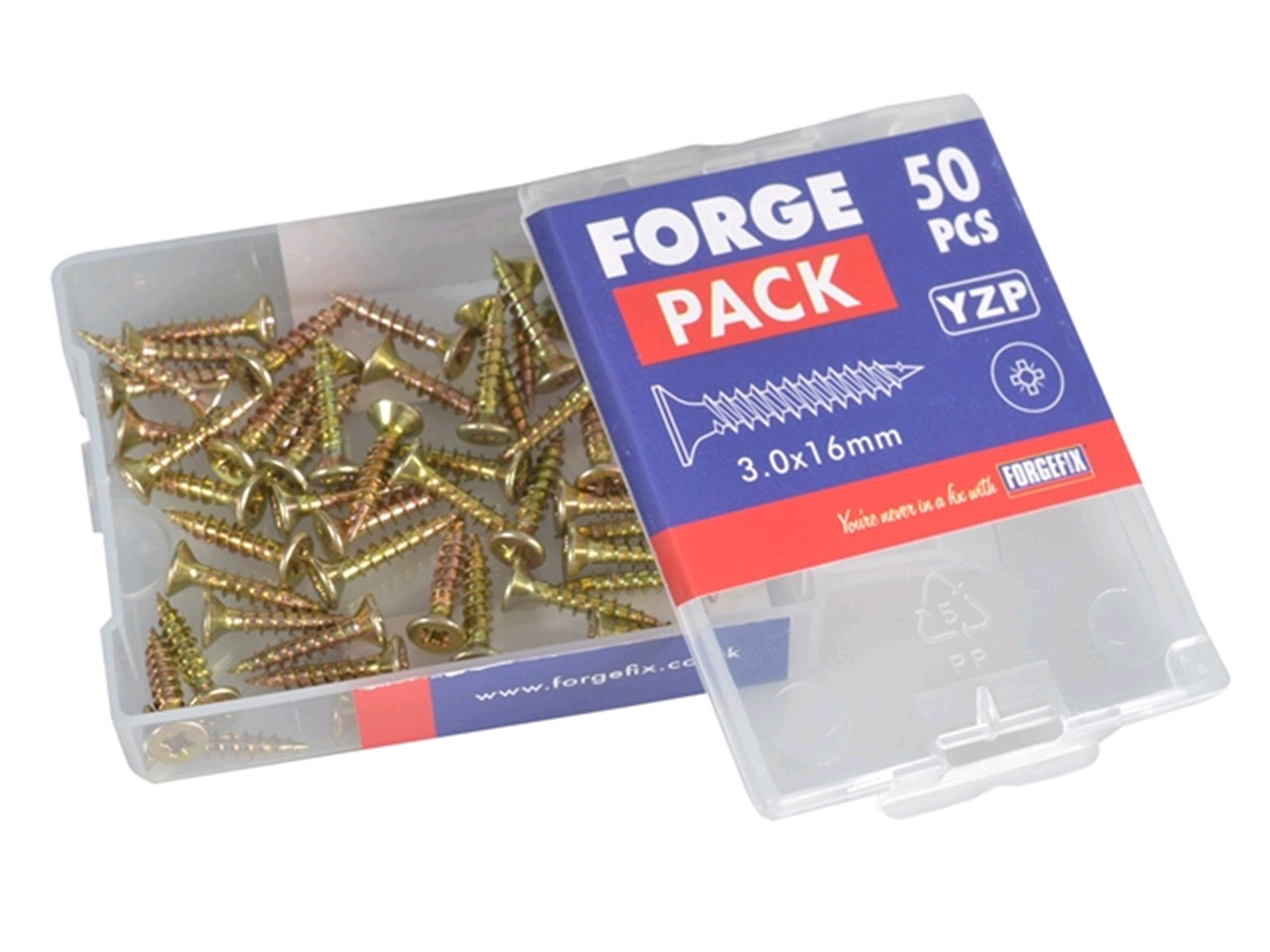 Forgefix M/P Screw 3.5 x 25mm (Pack) Zinc Yellow Passivated 