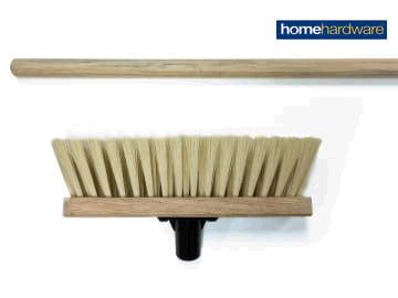 Home Hardware Soft Cream PVC Broom Head 290mm & Handle 