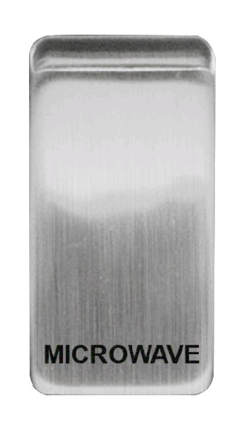 BG Grid Switch MICROWAVE  Brushed Steel