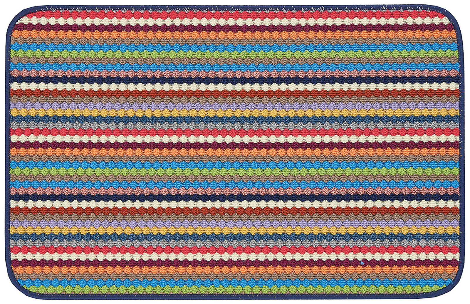 Dandy Likewise HELSINKI MUlti 200 x 67cm Striped Doormat Stain & Slip Resistant Washable Runner Mat