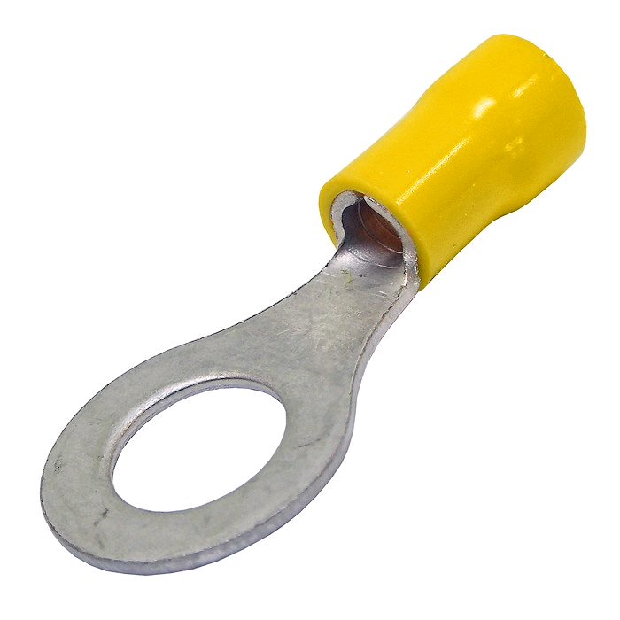 Niglon Yellow Ring Terminal 6.5 Crimp (Pack 100) 