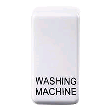 BG Grid Rocker Switch WASHING MACHINE White