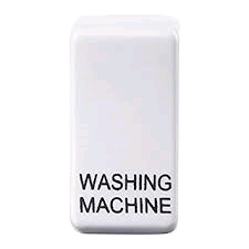 BG Grid Rocker Switch WASHING MACHINE White 