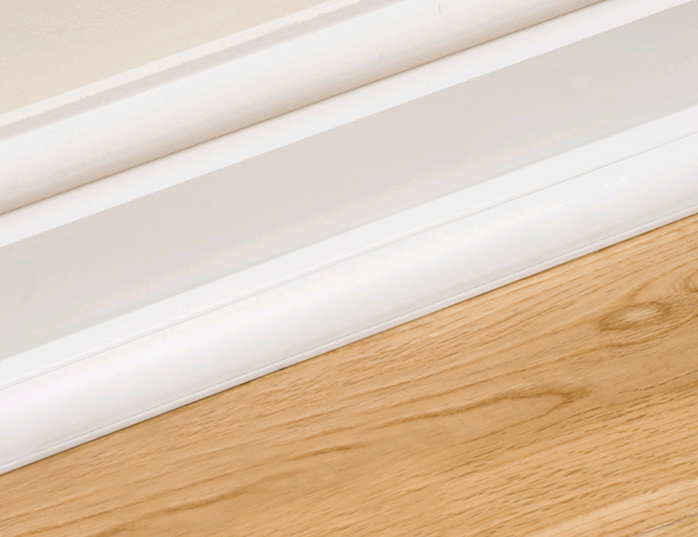D-Line Mini SA Trunking 1/4 Round 22 x White 
