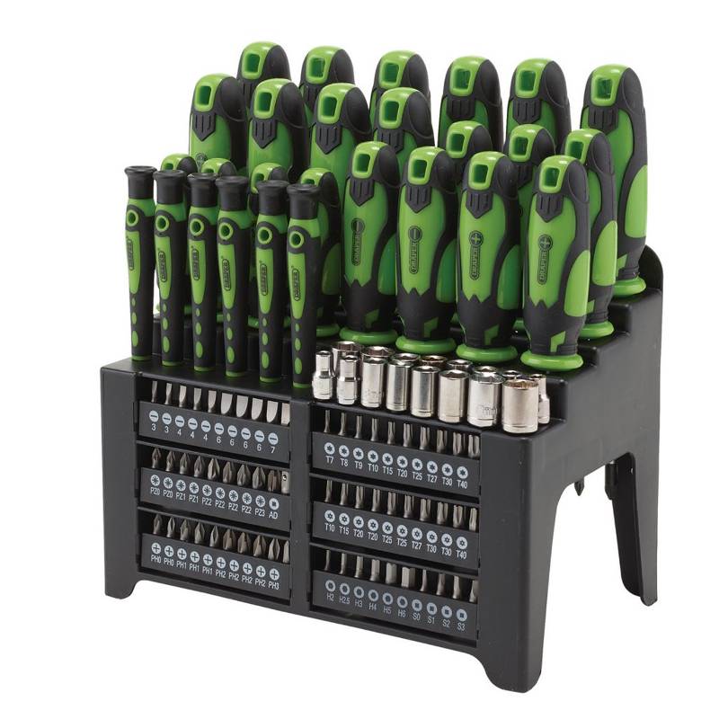 Draper 103Pce Screwdriver & Bit Set Set in Case Green