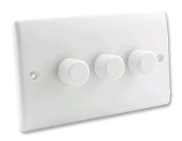 BG 3 Gang Leading Edge Dimmer Switch 200W