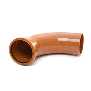 Underground 110mm Bend 87 1/2deg  M/F Terracotta D161 SOIL 