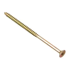 Forgefix M/P Screw 5 x 100mm (Pack) Zinc Yellow Passivated 