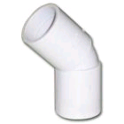 Polypipe Overflow 21.5mm 45° Elbow Solvent Weld 