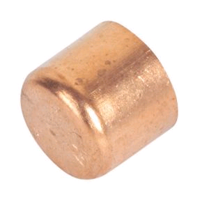 Copper End Cap (Stop End) 35mm Endfeed 