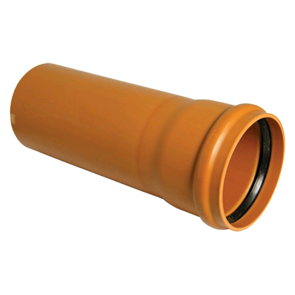 Floplast 6mtr 160mm Single Socket Drainage Pipe 