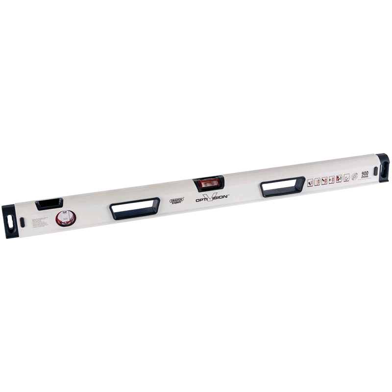 Draper 900mm Opti-Vision™ Magnetic Box Section Ergo-Grip™ Levels 