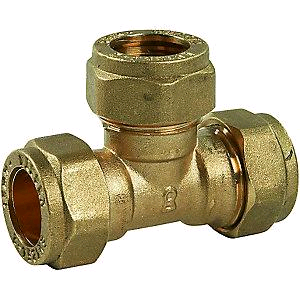 Copper Equal Tee 22mm Compression