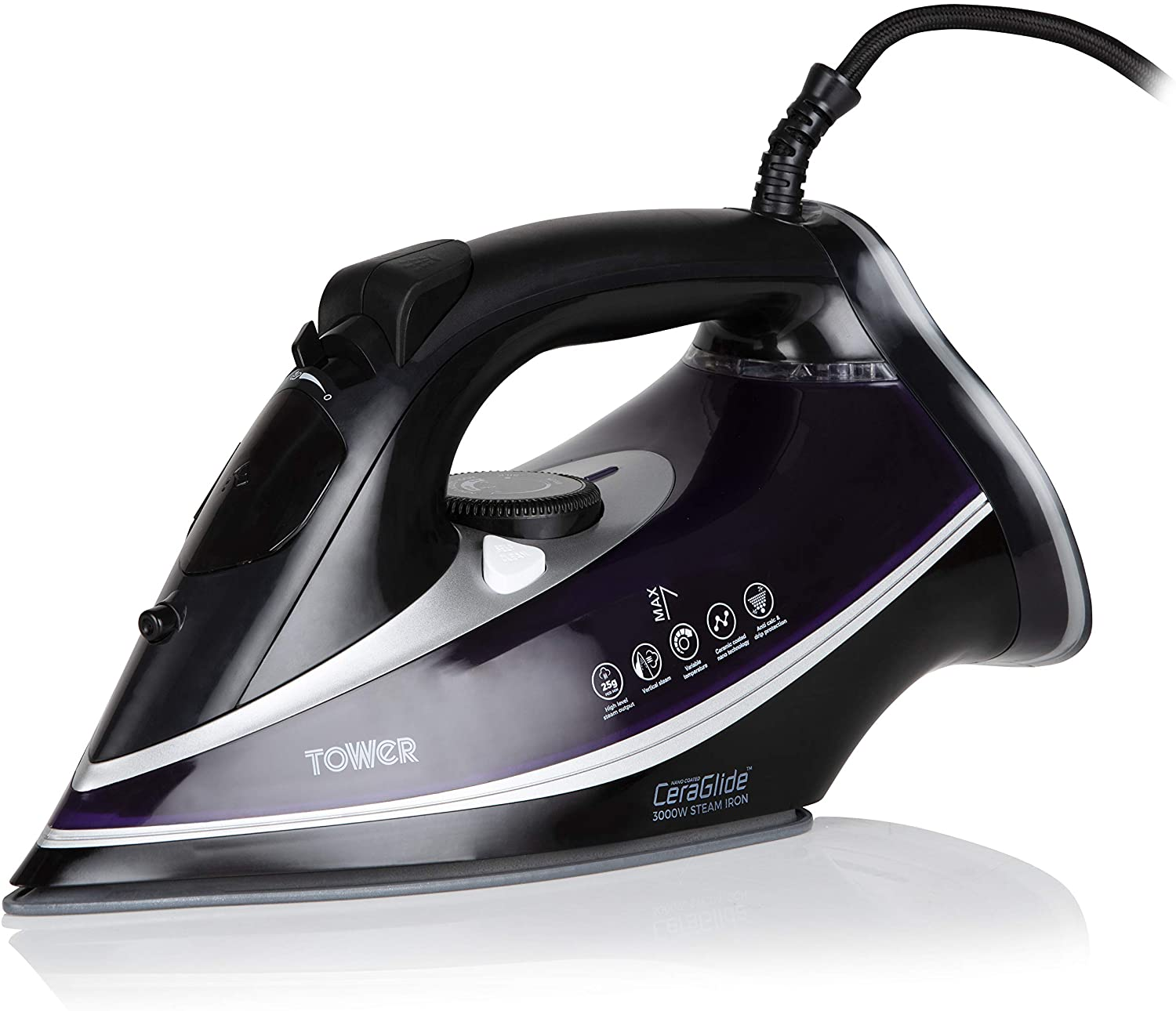 Tower T22013PR CeraGlide Ultra Speed Iron Purple  3100w