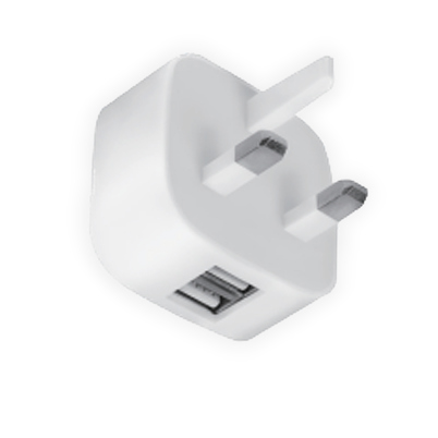 Lyvia 1361830 Dual USB UK Charge Plug 240V White