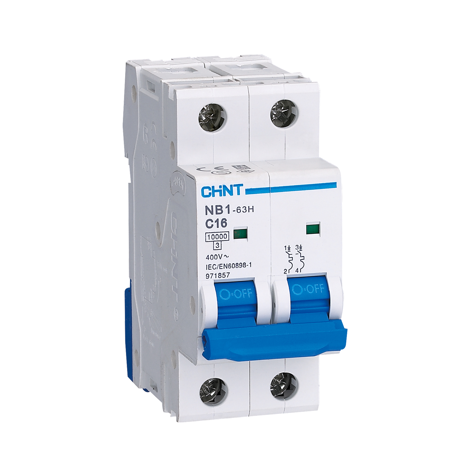 Chint 50a 2 Pole "B" Rated 10kA MCB 