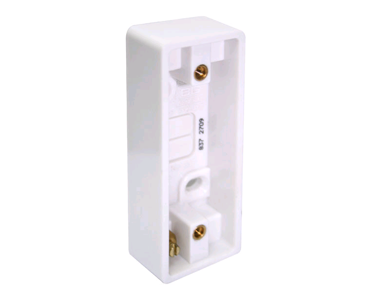 BG 1 Gang Architrave Surface Box 19mm