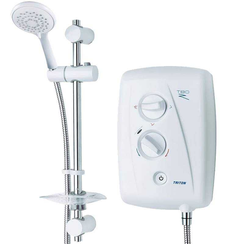 Triton 10.5kW Fast-Fit Shower White/Chrome