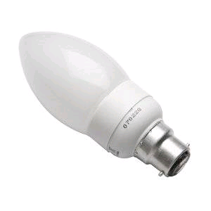 Lamp Low Energy Candle 9w BC 50W