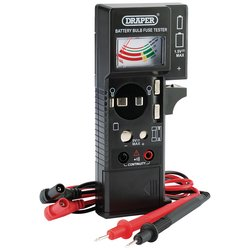 Draper Battery,Bulb,Fuse & Continuity Tester