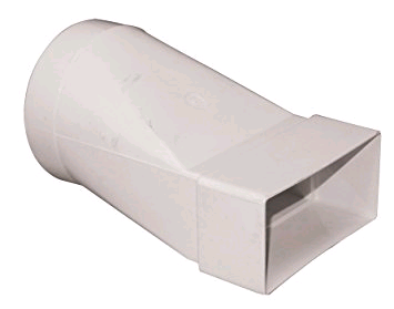Manrose Round to Rectangular Adaptor 100mm to 110 x 54mm