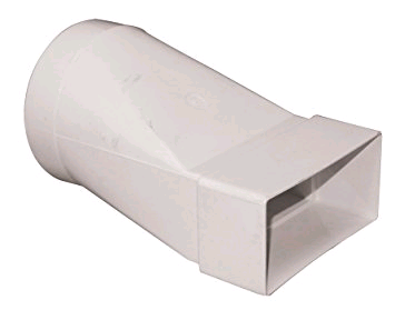 Manrose Round to Rectangular Adaptor 100mm 110 x 54mm 