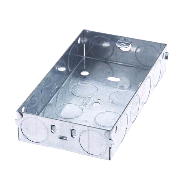 Knock Out Metal Box 2gang 25mm
