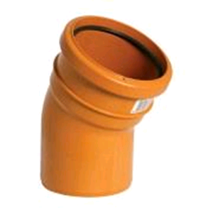 Underground 110mm 30deg Bend M/F Terracotta D164 SOIL