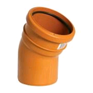 Underground 110mm 30deg Bend M/F Terracotta D164 SOIL 