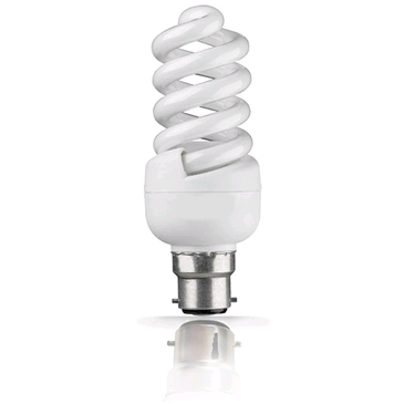 Lamp Low Energy Mini Spiral 9w BC