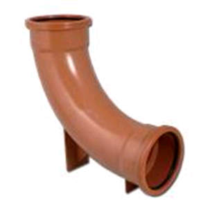 Floplast 110mm x 87 1/2deg Rest Bend Terracotta D571 SOIL