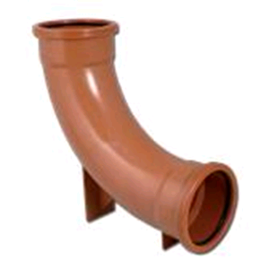 Floplast 110mm x 87 1/2deg Rest Bend Terracotta D571 SOIL 