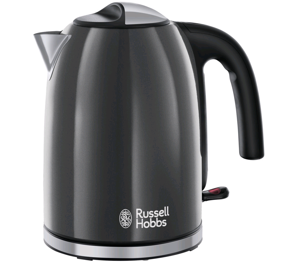 Russell Hobbs Colours Plus Kettle in Grey 3Kw 1.7Litre 