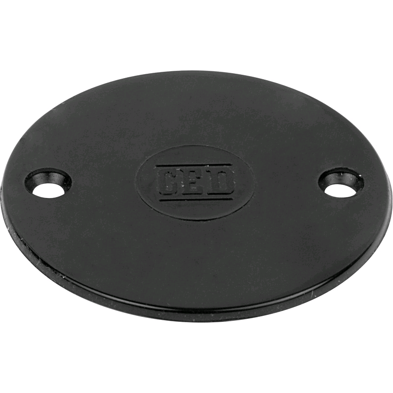 Falcon Conduit Circlular Lid Black 