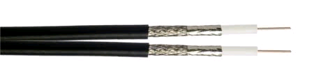 Satellite Dual Foam Filled Cable Black 