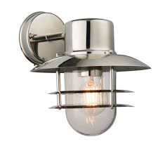 Saxby Jenson Wall Light IP44 Stainless Steel Finish