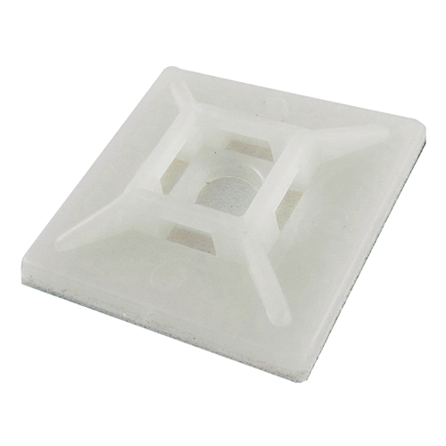 Niglon Cable Tie Base 25 x 25mm White