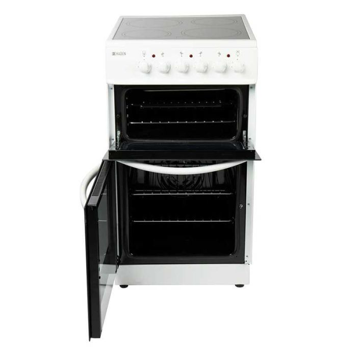 Haden HE50DOMW 50cm Double Oven With Ceramic Hob