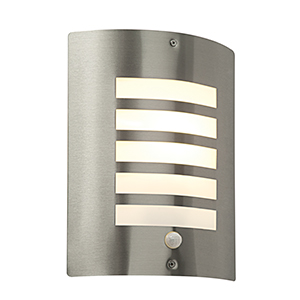 Saxby Bianco Wall Light Slotted c/w PIR 