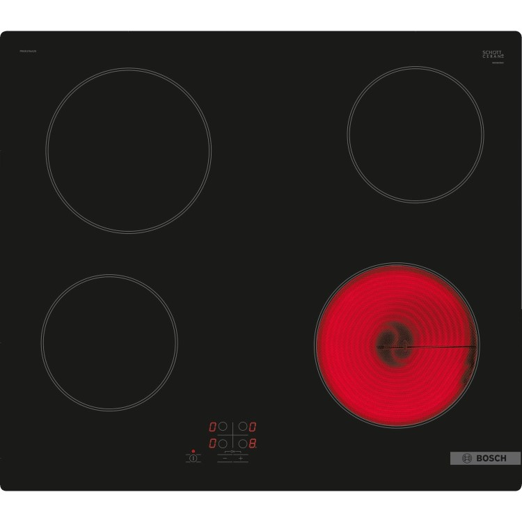 Bosch Series 2 PKE61RAA8B 60cm Ceramic Hob - Black Touch Control