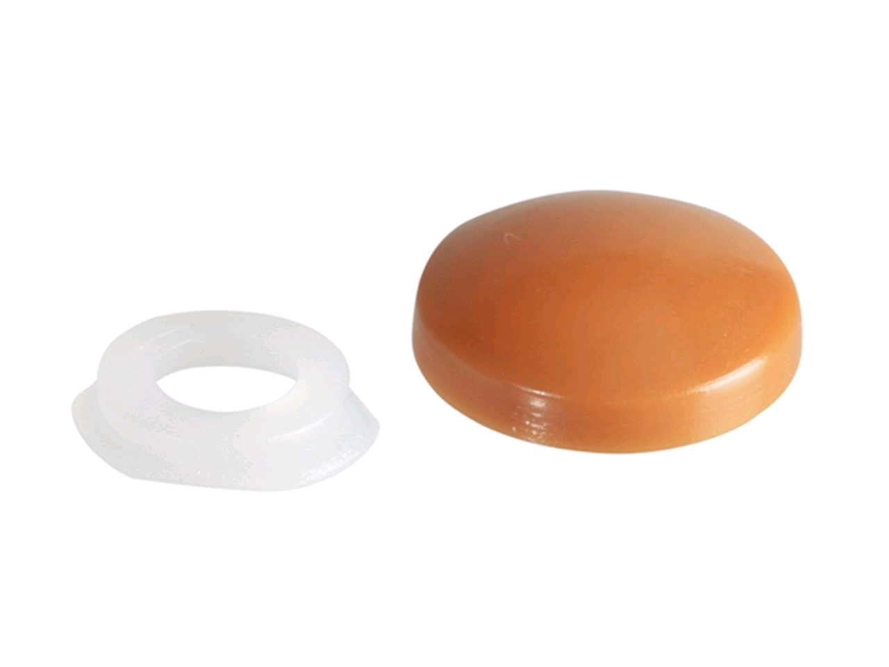Forgefix No. 6-8's Plastic Domed Cover Caps (Pack) Light Brown 
