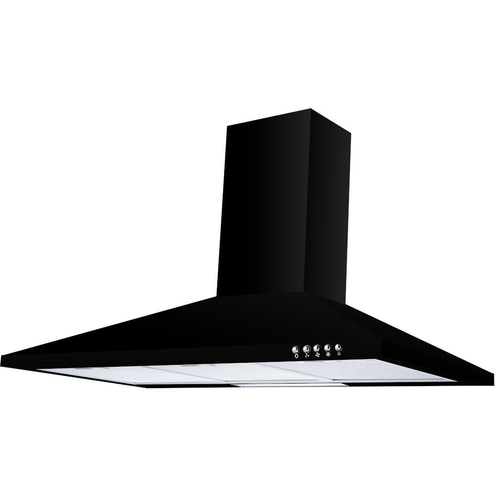 Culina UBSCH90BK 90cm Chimney Hood (Black)