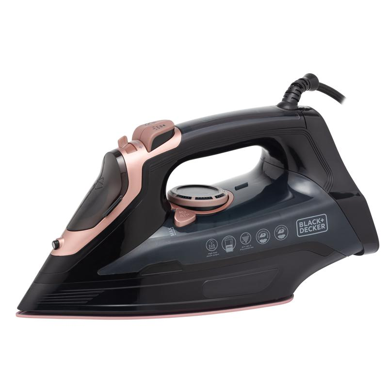 Black & Decker 3000W Steam Iron Black/Rose Gold