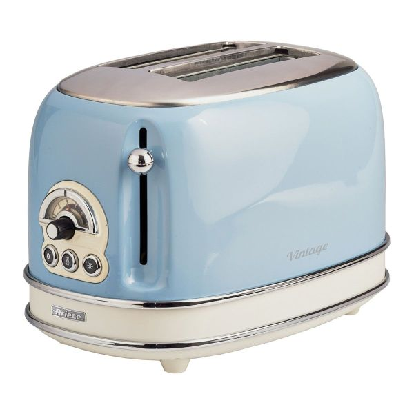 Ariete A5515 Vintage 2 Slice Toaster Blue